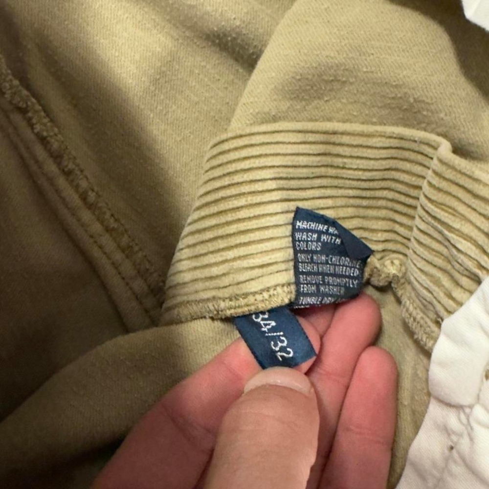 Vintage 90s polo Ralph Lauren cream corduroy pants - Picture 3 of 6
